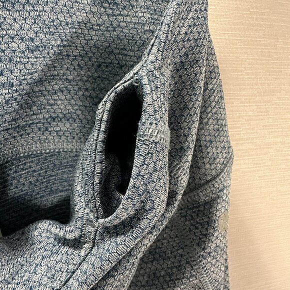 Layer 8 Compression Pants Womens Small Blue Stretch Print Waistband Pocket Run - Picture 8 of 8